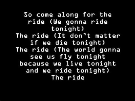 the ride lyrics|More.